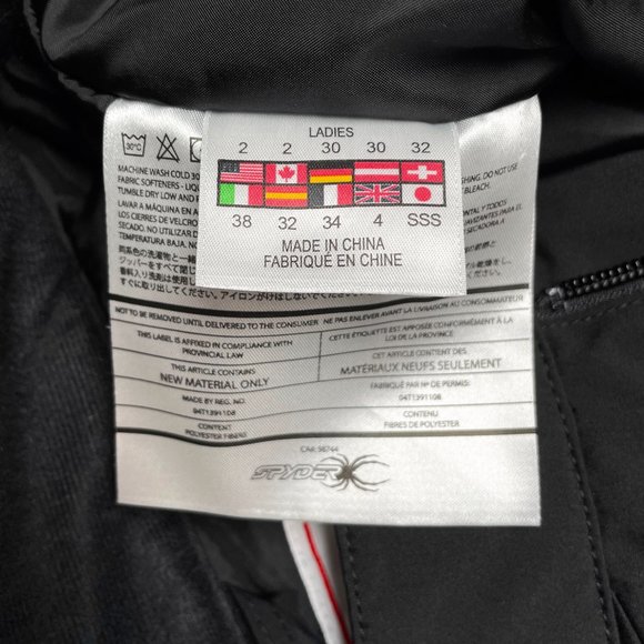 Spyder Women's Quest Ski Pants - Black | 2 - Picture 6 of 11